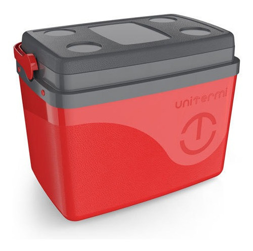 Caixa Térmica Cooler Floripa 30 Litros - Unitermi Vermelho