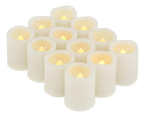 Velas Votivas Sin Luces Led Electricas Parpadeantes De Plast