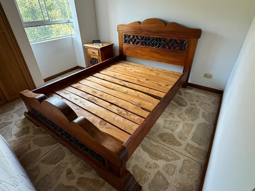 Cama Doble En Madera Para Siempre, Medidas De 1,40x1,90.