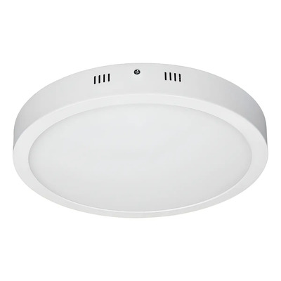 Lampara Panel Led Plafon Sobreponer 30 Cm Redonda 24w 1pza Estructura Blanco | MercadoLibre