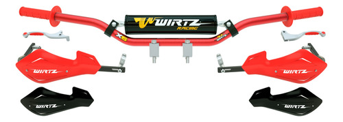 Cubre Manos Puños Wirtz Motomel Skua X6 Shock Metal