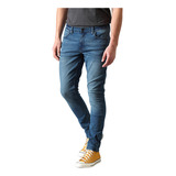 Jeans Lee Hombre Malone Skinny Fit Mid Blue