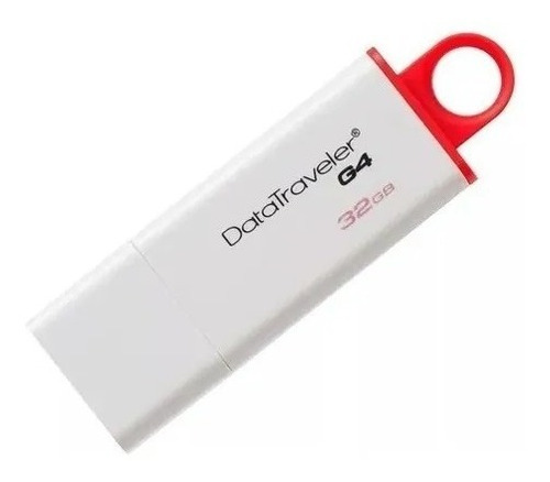 Memoria Usb Kingston 3.0 Dtig4 32g Datatraveler Blanco/rojo