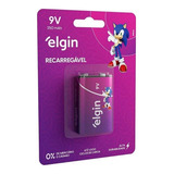 Bateria Recarregavel 9v Elgin Energy 250mah Original