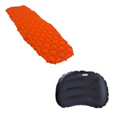 Kit Camping Conforto Colchão Orok + Travesseiro Pill Infláve