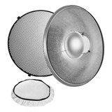 Beauty Dish Plato Reflector Godox Bdr-s 55cm Plateado 