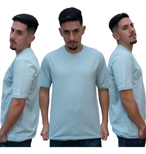 Kit 5 Camisetas Masculinas Slim Confort Basicas Premium
