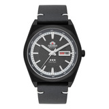 Relógio Orient Automático F49pc003 Pulseira Couro Preto 