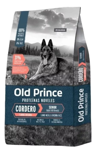 Old Prince Cordero Perro Senior 3 Kg .