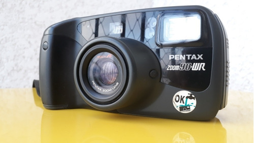 Câmera Fotográfica Antiga Pentax Zoom90 Wr Analógica