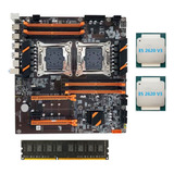 W Placa Madre X99 De Doble Cpu, Lga2011, Compatible Con Q