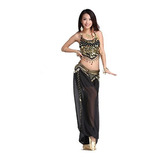 Zltdream Lady's Belly Dance Chiffon Banadge Top Y Linterna