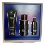 Kit Masculino Giorgio Armani Code 1 Edt 75ml + 1 Edt 15ml + Gel Douche 75ml