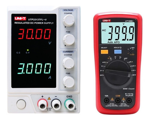 Uni-t Combo Fuente Utp3313tfl-ii + Multímetro Ut136b+ Plus