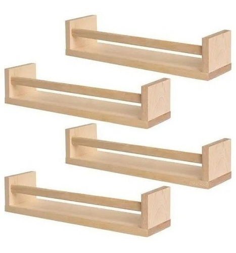 4 Prateleira Para Livros Mdf Cru Livros, Quadros 60cm