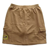 Short Saia Moletinho Cargo Juvenil Angero 23139