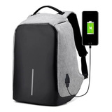 Mochila Antirrobo Con Usb Notebook Impermeable Seguridad