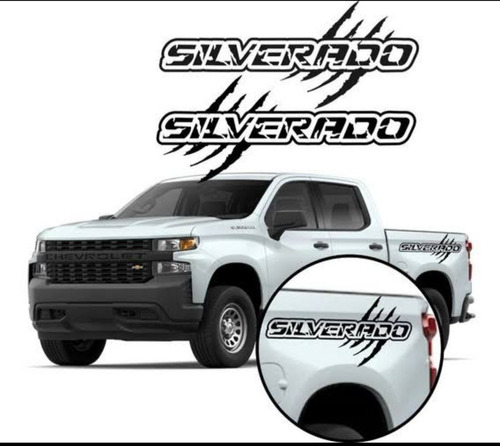 Calcomanias Stickers Para Batea Chevrolet Silverado Rasguño