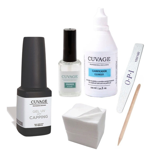 Kit Kapping Nivelador Uñas Gel Uv / Led -  Capping Cuvage 