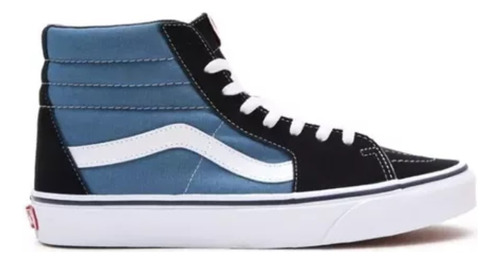 Tenis Vans Ua Sk8 Hi Navy Original Unisex Corte Bota Textil 