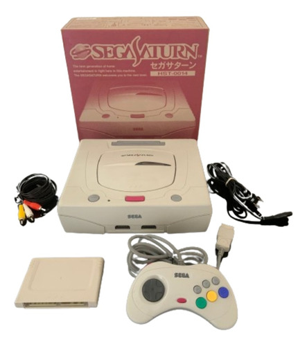 Console Sega Saturn Original Completo Com 02 Jogos Original