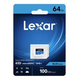 Tarjeta Memoria Micro Sd Lexar 64gb 4k Uhs-1(u3)