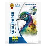 Papel Livesub Sublimático Dry Fast A4 100 Folhas 100g