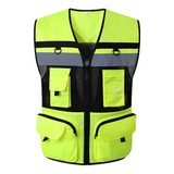 Lightweight Men's Reflective Safety Vest With Straps