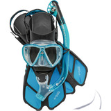 Kit Mergulho Máscara+snorkel+nadadeira Cressi Bonete