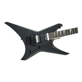 Guitarra Eléctrica Jackson Js Series Js32 Warrior De Álamo Satin Black Brillante Con Diapasón De Amaranto