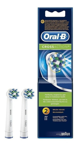 Repuesto Cepillo De Dientes Eléctrico Oral-b Cross Action X2