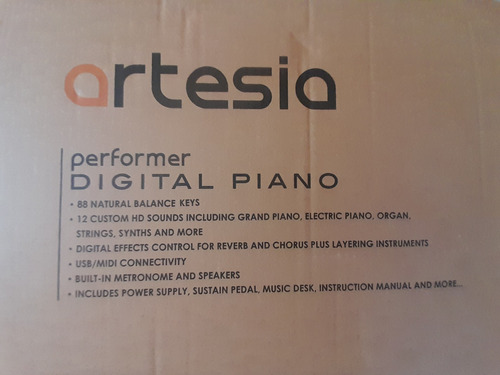 Piano Artesia, 88 Teclas-color Blanco. Oportunidad! 