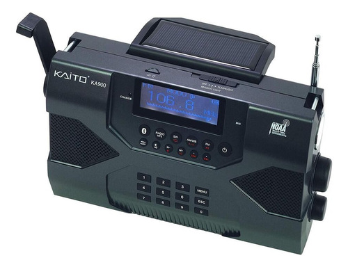 Radio Multibandas  Kaito Ka900 Am Fm Sw Blue Mp3 Stereo