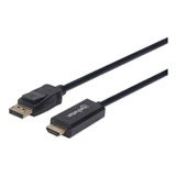 Cable Displayport Manhattan 153201 A Hdmi Uhd 4k Dolby, 1.8m