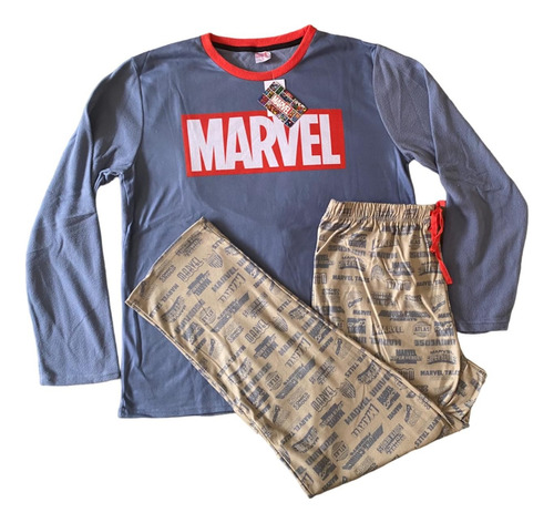 Pijama Marvel, Micro Polar, Talla L - Original Y Nuevo