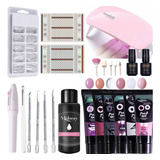 Kit De Uñas De Gel De Cabina De Fibra Acrílica Acrigel Xed N