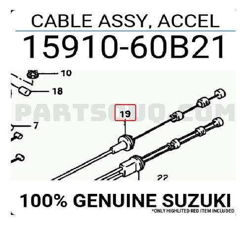 Guaya Cable Acelerador Swift Sincronico 1.3 1.6  Foto 4