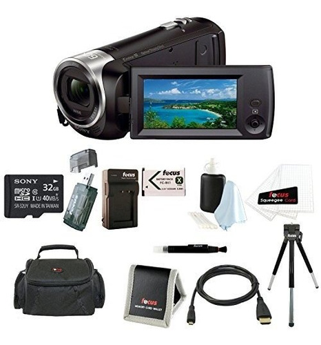 Videocámara Sony Hdr-cx405/b Handycam Hd 32gb Con Kit De