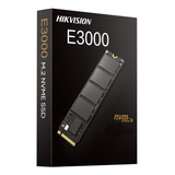 Unidade De Estado Sólido Ssd Hikvision E3000 M.2 2280 De 256 Gb, Cor Preta