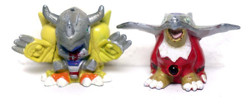 Wargreymon Halsemon Digimon Miniaturas 4cm Bonecos Anos 90