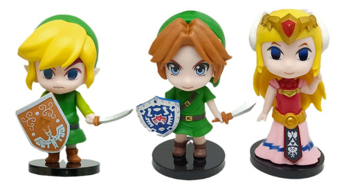 The Legend Of Zelda Link Set De 3 Figuras De Coleccion