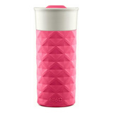 Ello Ogden Bpa-free Ceramic Travel Mug With Lid, Pink, 16 Oz