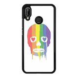 Funda Case Para Huawei Lgbt Pride Love Amor Calavera