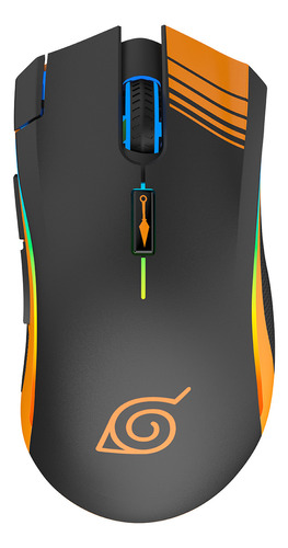 Mouse Alámbrico Checkpoint Naruto Mx200 Gaming Rgb 10000dpi Color Leaf Ninja