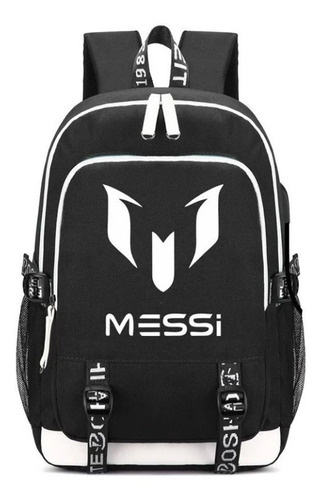 Football Star Messi - Mochila Usb Con Bolsa De Carga Usb