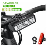 Luz Ipx5 De 3 Led De 2000 Lúmenes Impermeable Para Bicicleta