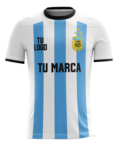 Camiseta Personalizada Argentina Tu Logo Tu Marca Empresa