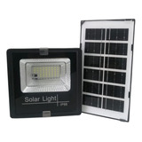 Refletor De Luz Led 50w + Painel Solar Led Ip66 Com Controle