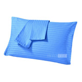 Fundas Almohada Con Cremallera Azul Claro 50x70 Cm X 2 Und. 