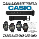 Malla De Reloj Casio Ae1200 Ae1300 Local Microcentro